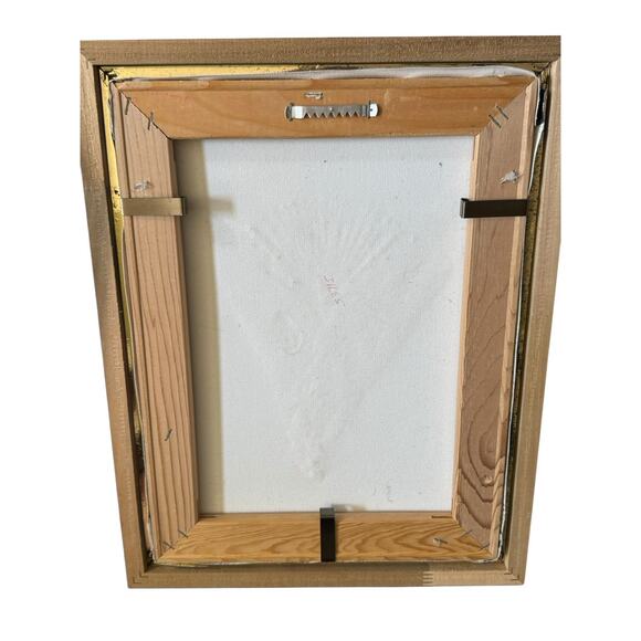 June Marie Mixed Media Abstract Canvas Painted Fiber Gallery Framed Art READ - Picture 4 of 11